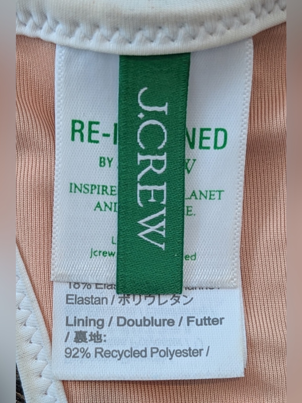 J. Crew Racerback One-piece Swimsuit in Stripe Kelly Green Size 6 - Picture 8 of 13